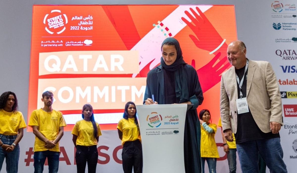 Sheikha Hind Signs "Qatar Commitment" Document to Strengthen Young People Voices in the World